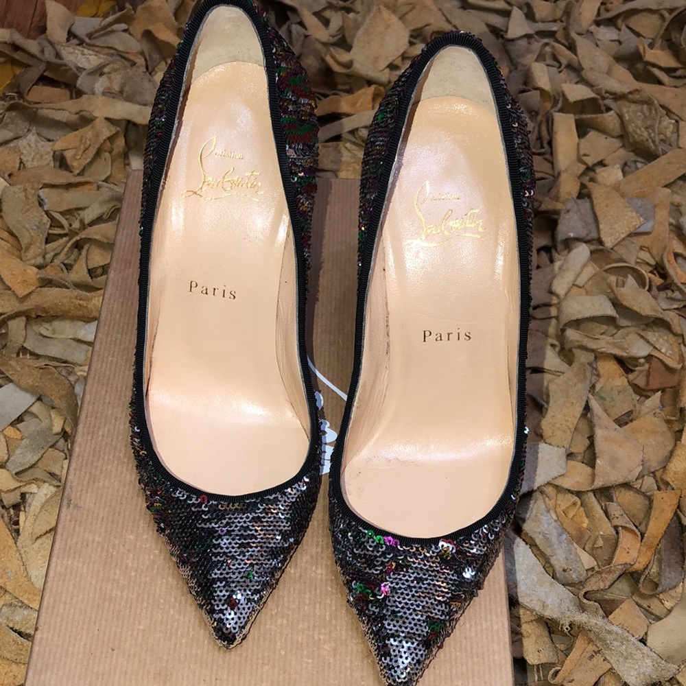 Christian Louboutin pigalle sequins heels